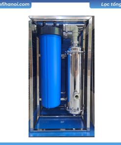 Màng siêu lọc UF Inox + lõi lọc bông béo + giá inox