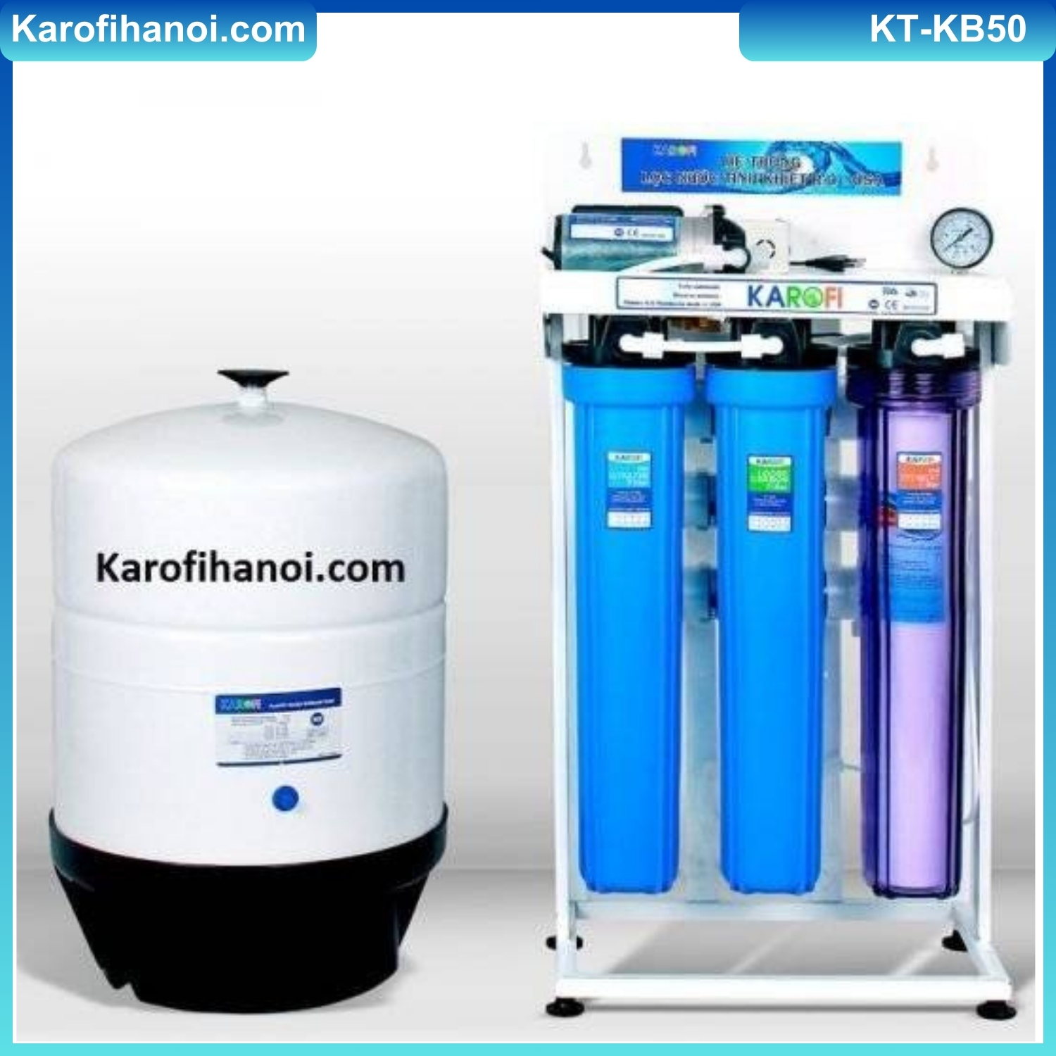 Máy lọc nước RO bán công nghiệp 80l/h - KT-KB80 ( có bình áp )