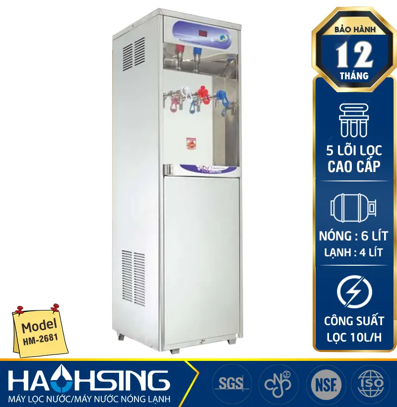 Máy lọc nước nóng lạnh Haohsing HM-2681