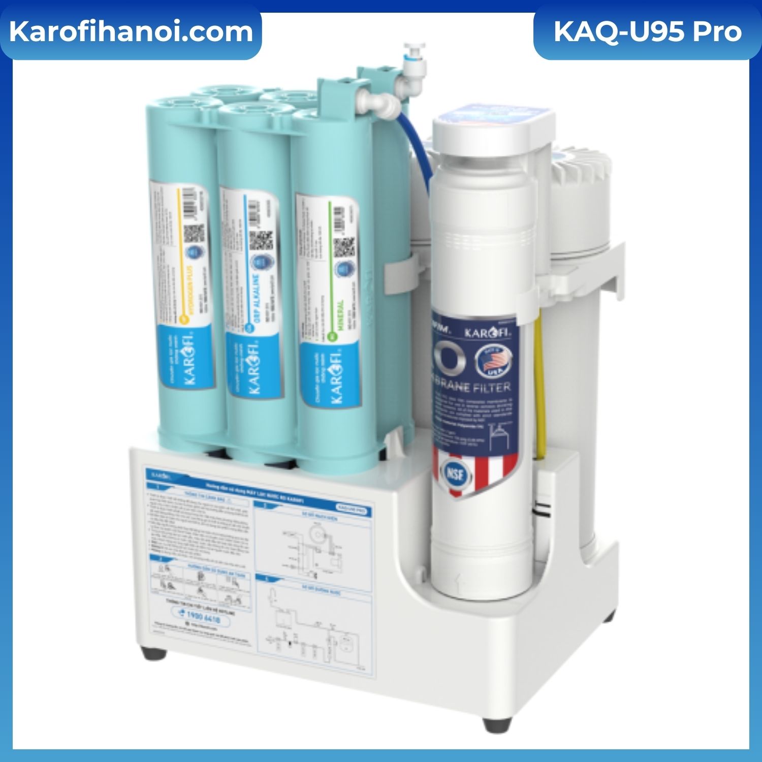 Máy lọc nước RO Karofi KAQ-U95 Pro